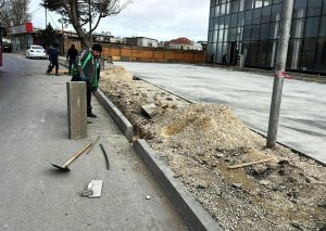 Bakıda piyada səkilərinin qanunsuz zəbtinin qarşısı alındı - Fotolar