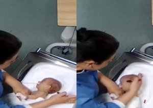 Xəstəxanada DƏHŞƏT: 5 günlük körpəni döyüb əlil etdilər - ŞOK FOTOLAR