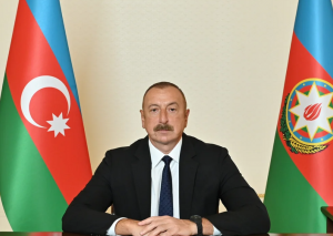 İlham Əliyev Bakıda keçirilən beynəlxalq konfrans iştirakçılarına müraciət etdi