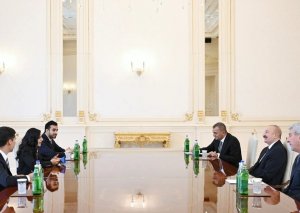 Prezident Şeyxa Əl Nuveysi qəbul etdiFOTO