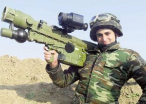 Düşmən helikopterini vurmuş komandir danışdı