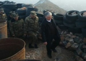 Nalbəndyan Azərbaycan - Ermənistan sərhədində