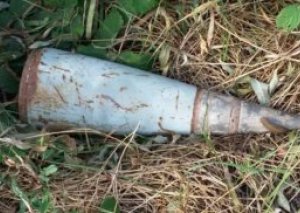 Ağcabədidə partlamış "Qrad" raketi və top mərmisinin qalıqları aşkar edilərək götürülüb