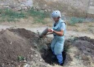 Ağdamda Qrad raketinin qalıqları aşkar edilib
