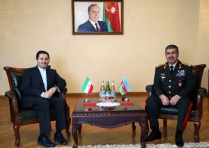 İranın yeni səfiri Azərbaycanın Müdafiə Nazirliyində olub