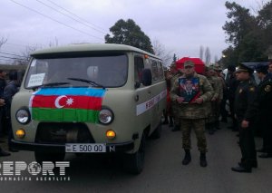 Şəhid Fikrət Bəşirovun Astaranın Şahağacı kəndində dəfn mərasimi keçirilib