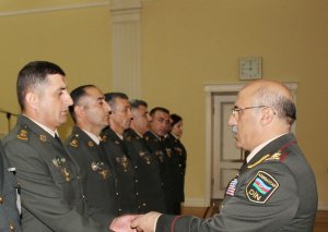 Daxili Qoşunların Baş İdarəsində bir qrup hərbi qulluqçu mükafatlandırılıb